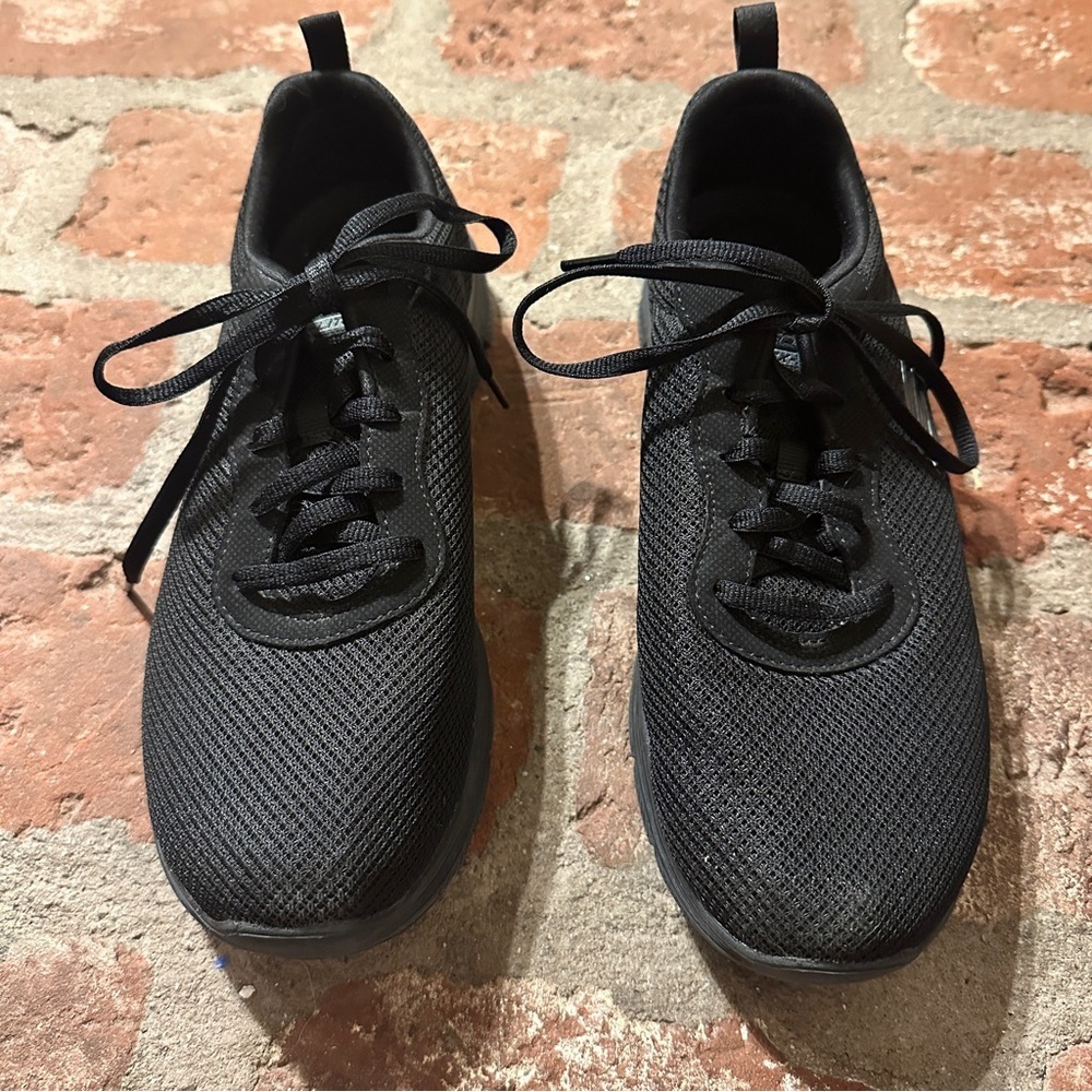 Skechers Work Relaxed Fit Ultra Flex SR Jinie Size 8.5 Mesh Lace Up Black shoes